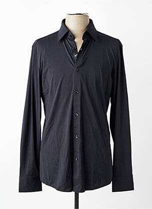 Chemise manches longues coupe cintrée noir HUGO BOSS homme
