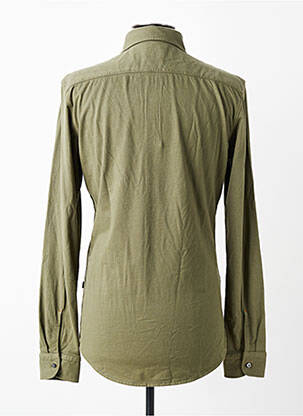 Chemise manches longues coupe cintrée vert HUGO BOSS homme