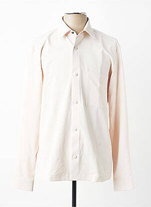Chemise manches longues coupe cintrée beige HUGO BOSS homme