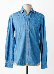 Chemise manches longues poches bleu HUGO BOSS homme