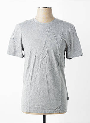 T-shirt coupe cintrée manches courtes gris HUGO BOSS homme