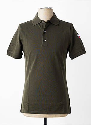 Polo stretch manches courtes vert FUSALP homme