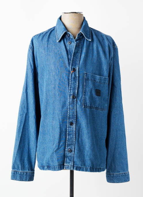 Chemise manches longues coupe cintrée bleu HUGO BOSS homme