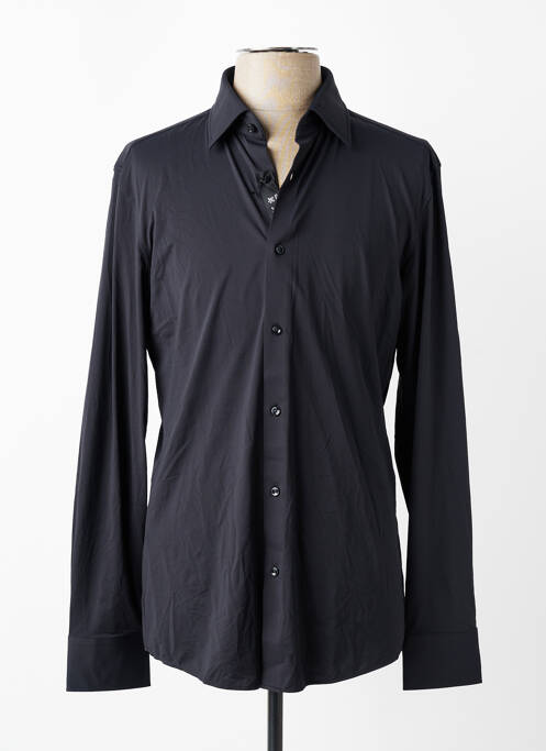 Chemise manches longues coupe cintrée noir HUGO BOSS homme