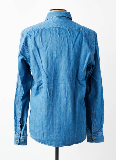 Chemise manches longues coupe cintrée bleu HUGO BOSS homme