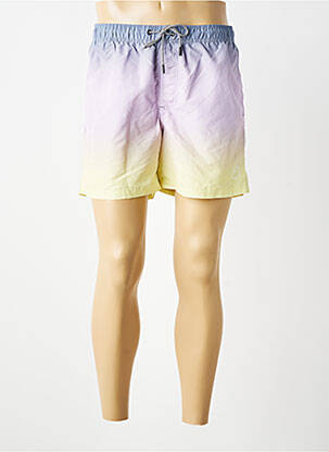 Short de bain imprimé fantaisie violet JACK & JONES homme