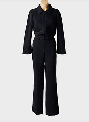 Combi-pantalon col chemisier manches longues noir BA&SH femme