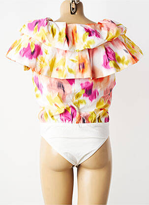 Body coupe cintrée manches courtes jaune ESSENTIEL ANTWERP femme