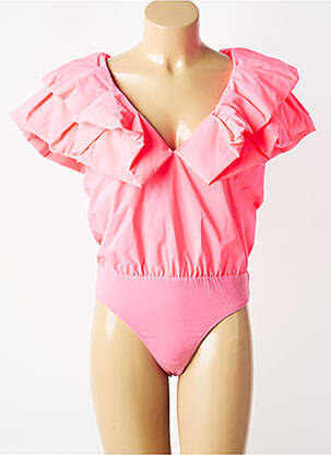 Body coupe cintrée manches courtes rose ESSENTIEL ANTWERP femme