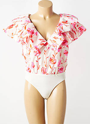 Body coupe cintrée manches courtes rose ESSENTIEL ANTWERP femme