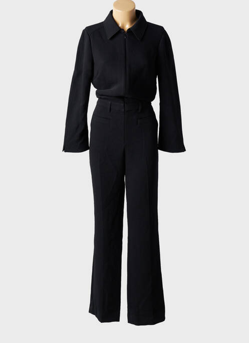 Combi-pantalon col chemisier manches longues noir BA&SH femme