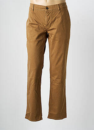 Pantalon chino tissage popeline taille normale marron HUGO BOSS homme