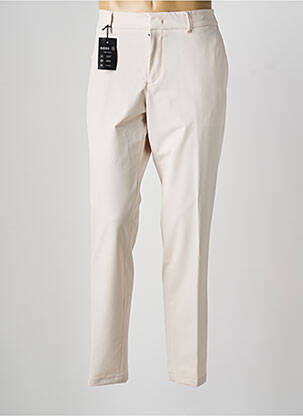 Pantalon slim fermeture zippée sous rabat avec crochet taille normale beige HUGO BOSS homme