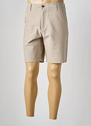 Bermuda taille à pinces taille normale beige SELECTED homme