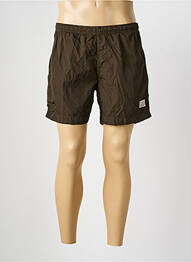 Short de bain effet matière satinée vert CP COMPANY homme