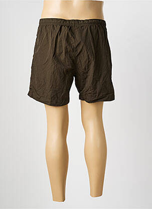 Short de bain effet matière satinée vert CP COMPANY homme