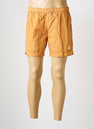 Short de bain effet matière satinée jaune CP COMPANY homme