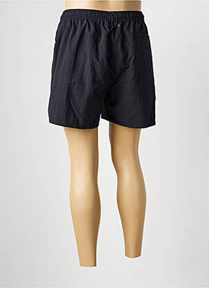 Short de bain effet matière satinée noir KWAY homme
