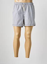 Short de bain imprimé rayures bleu JACK & JONES homme