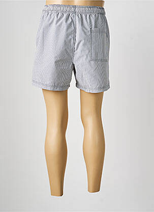 Short de bain imprimé rayures bleu JACK & JONES homme