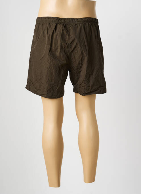 Short de bain effet matière satinée vert CP COMPANY homme
