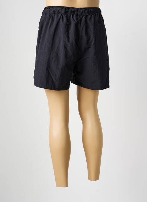 Short de bain effet matière satinée noir KWAY homme