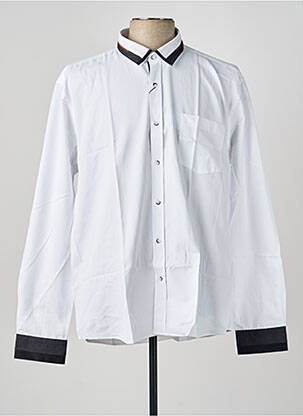 Chemise manches longues coupe cintrée blanc CAP 10 TEN homme