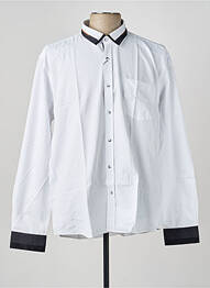 Chemise manches longues coupe cintrée blanc CAP 10 TEN homme