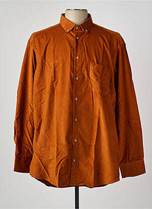 Chemise manches longues coupe droite orange BANDE ORIGINALE homme