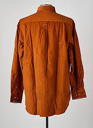 Chemise manches longues coupe droite orange BANDE ORIGINALE homme