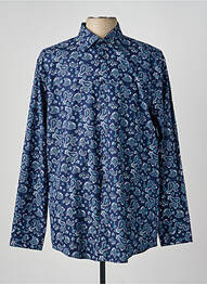 Chemise manches longues coupe cintrée bleu SEIDENSTICKER homme