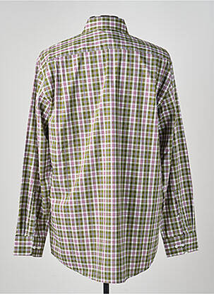 Chemise manches longues poches vert SEIDENSTICKER homme