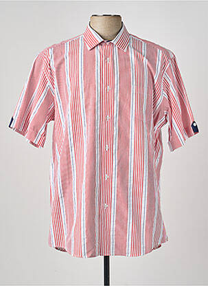 Chemise manches courtes poches rouge LUI homme