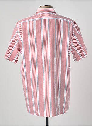 Chemise manches courtes poches rouge LUI homme