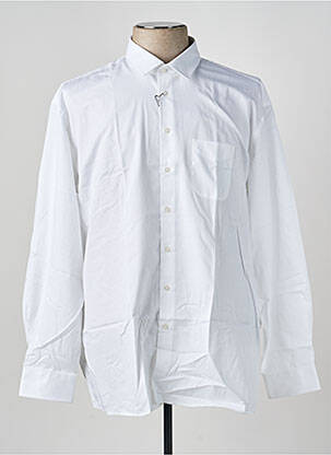 Chemise manches longues coupe cintrée blanc CHATEL homme