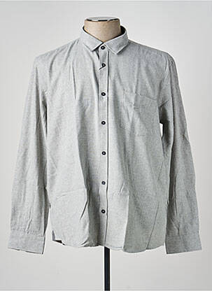 Chemise manches longues coupe cintrée gris CAP 10 TEN homme