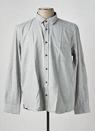 Chemise manches longues poches gris CAP 10 TEN homme
