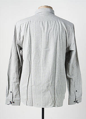 Chemise manches longues coupe cintrée gris CAP 10 TEN homme