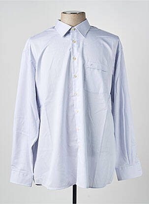 Chemise manches longues coupe cintrée bleu JEAN CHATEL homme