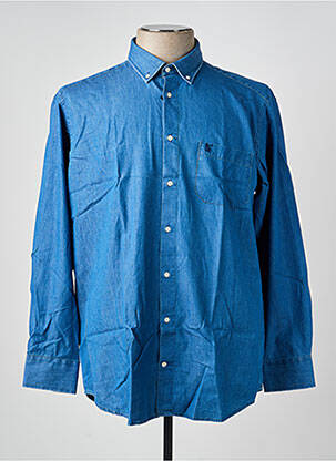 Chemise manches longues coupe cintrée bleu BANDE ORIGINALE homme