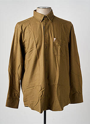 Chemise manches longues coupe droite vert BANDE ORIGINALE homme