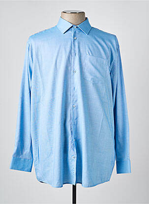 Chemise manches longues coupe cintrée bleu SEIDENSTICKER homme