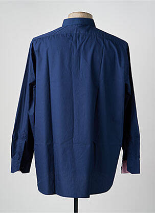 Chemise manches longues coupe cintrée bleu LUI homme
