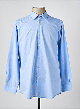 Chemise manches longues coupe cintrée bleu clair LUI homme