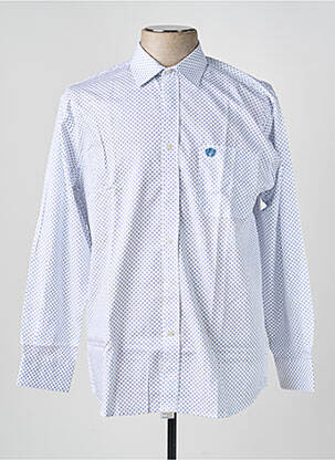 Chemise manches longues imprimé fantaisie bleu ARMORIAL homme
