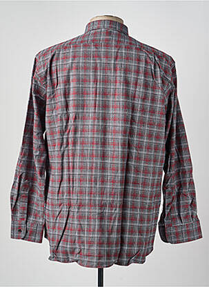 Chemise manches longues imprimé écossais gris LUI homme