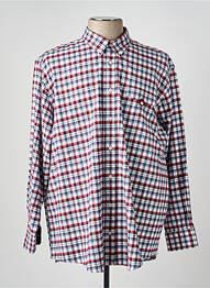 Chemise manches longues imprimé écossais rouge LUI homme