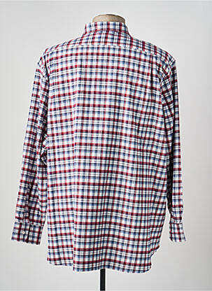 Chemise manches longues imprimé écossais rouge LUI homme
