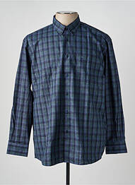 Chemise manches longues poches bleu LOUIS VICTOR homme