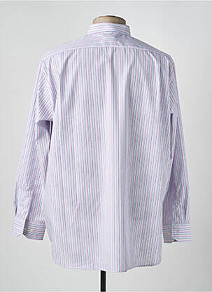 Chemise manches longues coupe droite violet LUI homme